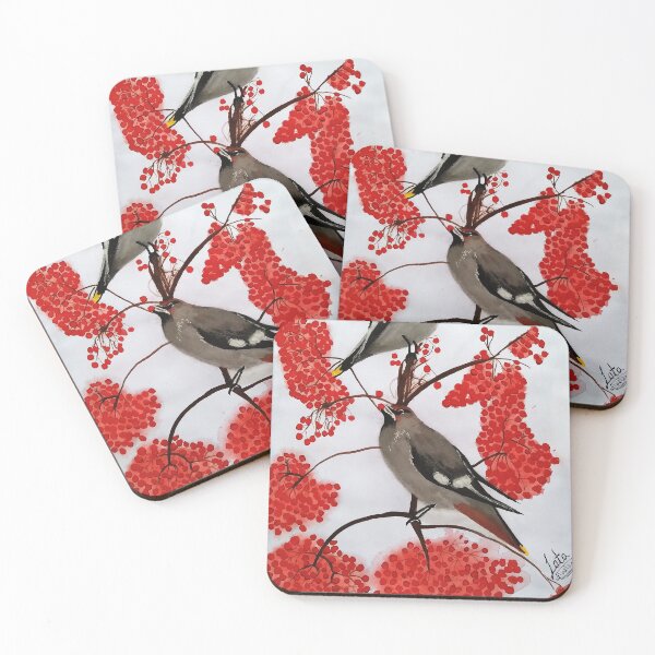 Item preview, Bohemian Waxwing designed and sold by LataArtStudio.