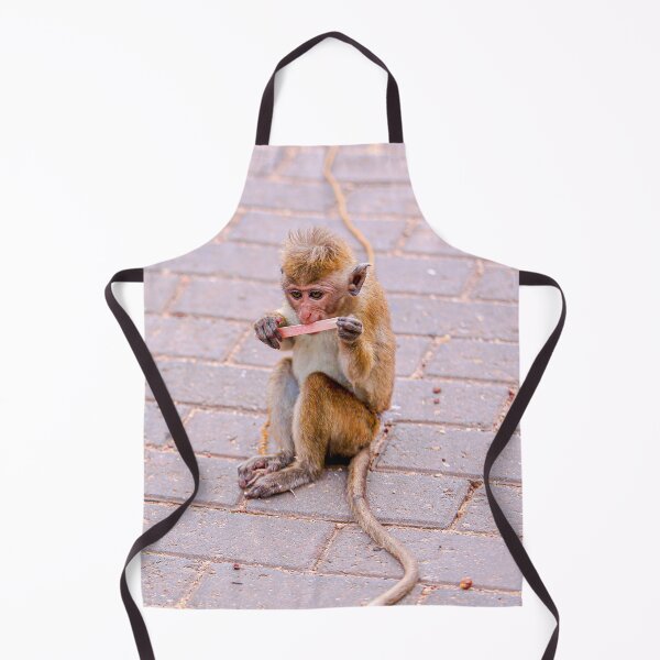 Item preview, Baby monkey with a popsicle stick designed and sold by ShehaniJay.