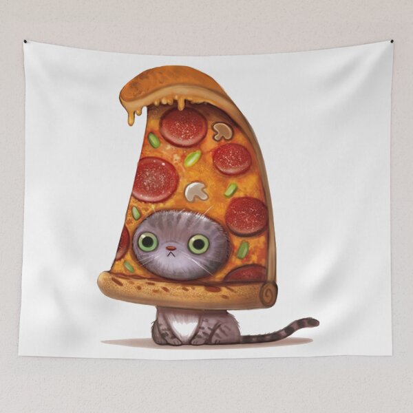 Item preview, Pizza Cat - Cute Breaded Internet Meme Kitten designed and sold by PhoenixRoins.