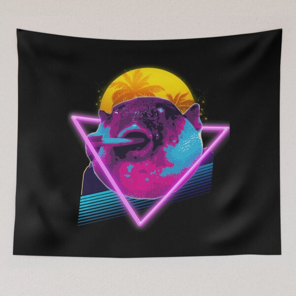 Item preview, Pufferfish Eating a Carrot Meme Blowfish Retro designed and sold by PhoenixRoins.