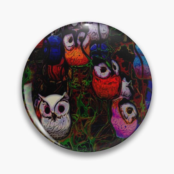 Item preview, Colored owl motif designed and sold by Helsch1957.