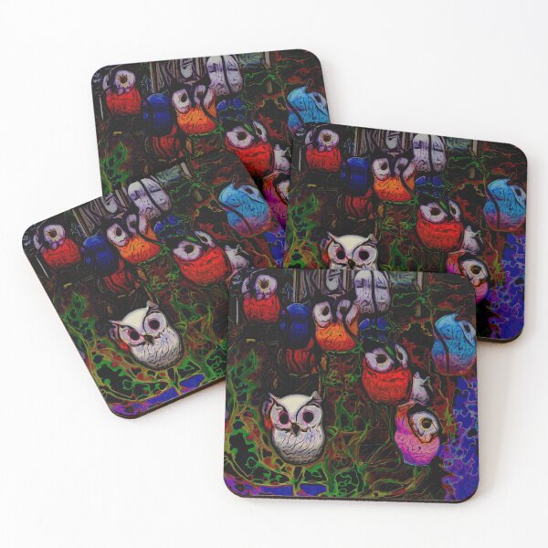 Item preview, Colored owl motif designed and sold by Helsch1957.