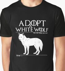 Adopt a white wolf. Graphic T-Shirt