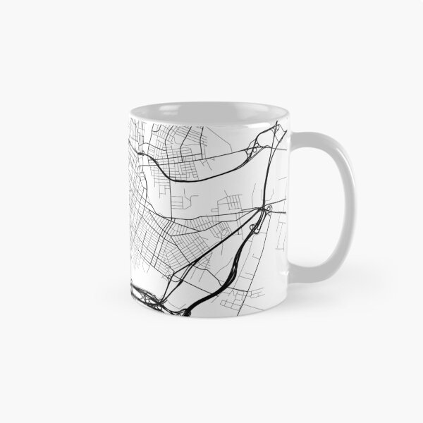 Item preview, Newark Map, USA - Black and White designed and sold by MainStreetMaps.