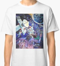 Camiseta clásica Mural de la Tierra de la nave espacial