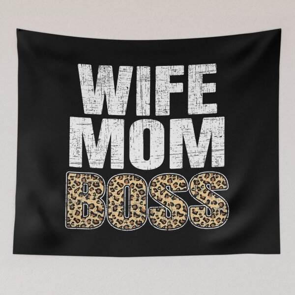 Item preview, Wife Mom Boss for a Mom Leopard Mothers Day designed and sold by PhoenixRoins.