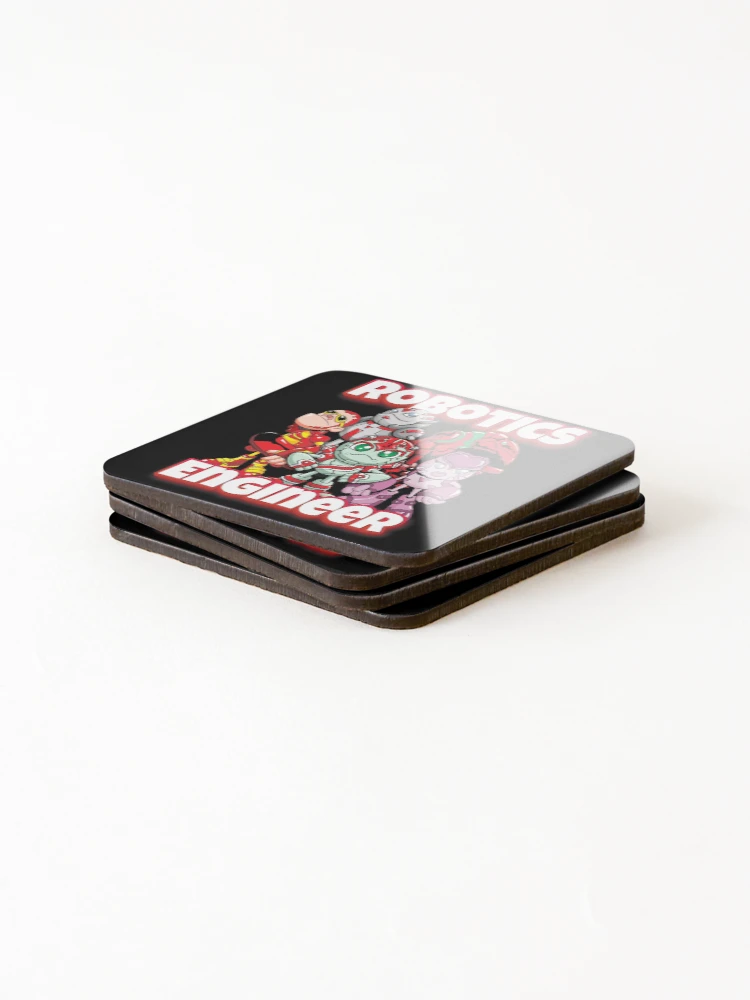 Thumbnail 4 of 5, Coasters (Set of 4), Robotics Engineer Robots Team designed and sold by ProjectRobotics.