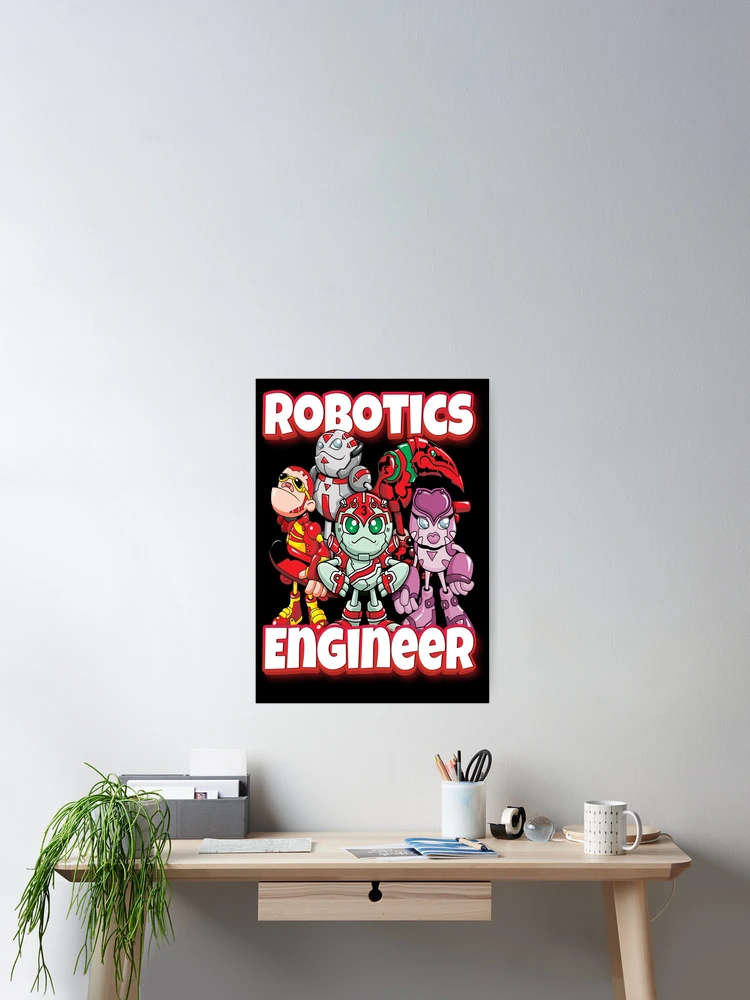 Thumbnail 2 of 3, Poster, Robotics Engineer Robots Team designed and sold by ProjectRobotics.