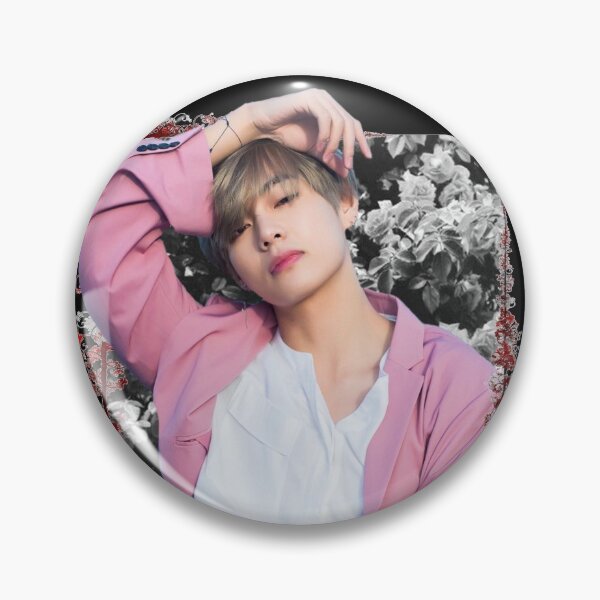 Item preview, Kim Taehyung BTS V Korean Kpop Floral Design designed and sold by Piosenka Art.