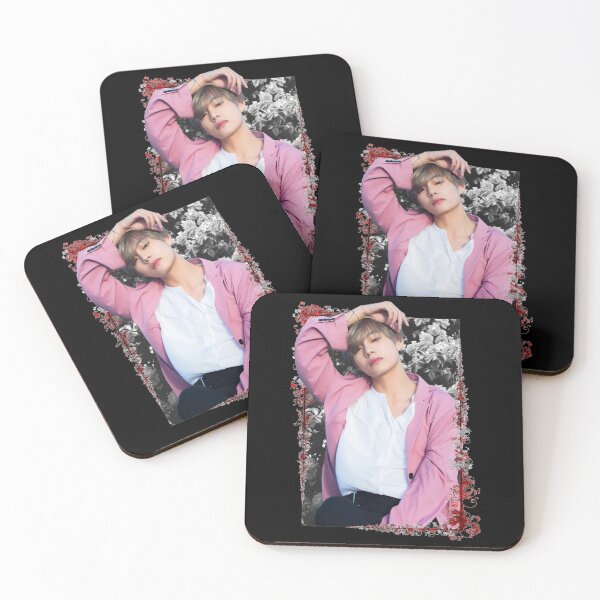 Item preview, Kim Taehyung BTS V Korean Kpop Floral Design designed and sold by Piosenka Art.