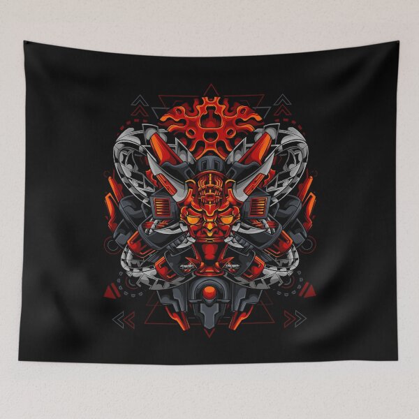 Item preview, Artistic Oni Mask Mecha Cyberpunk Geometry designed and sold by Froyd Wess.