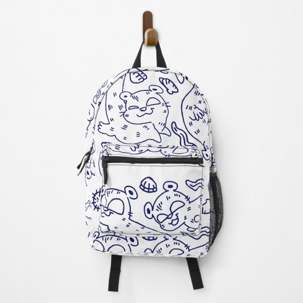 Item preview, OTTER navy toony pattern designed and sold by Deathoftheself.