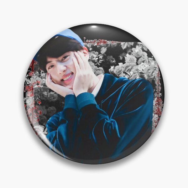 Item preview, Kim Seokjin BTS Jin Korean Kpop Floral Design designed and sold by Piosenka Art.