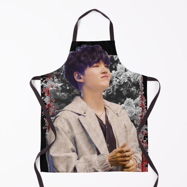 Item preview, Min Yoongi BTS Suga Korean Kpop Floral Design designed and sold by Piosenka Art.