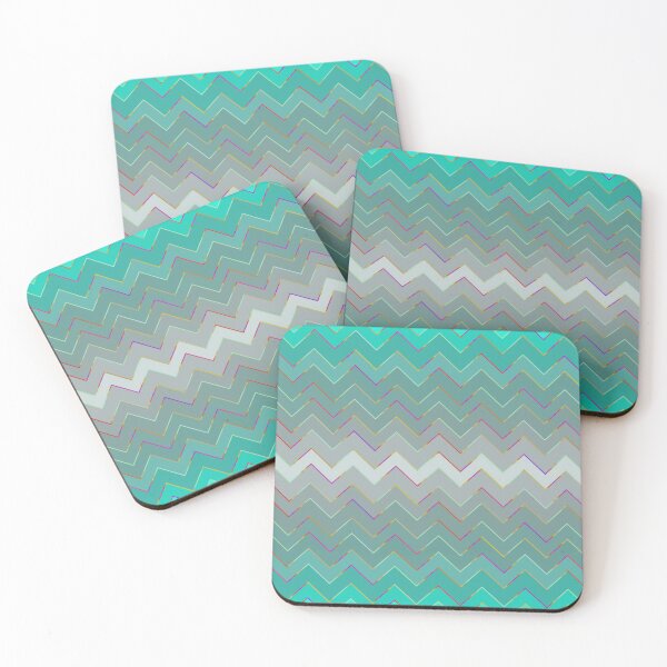 Item preview, Gorgeous Abstract Aqua and Teal Chevron designed and sold by pugmom4.