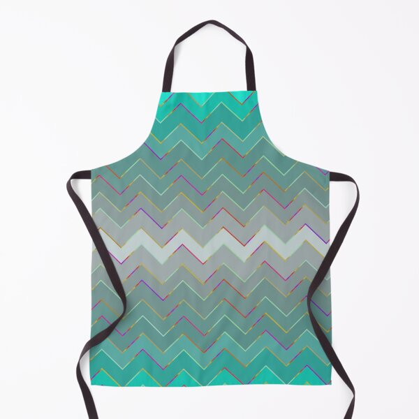 Item preview, Gorgeous Abstract Aqua and Teal Chevron designed and sold by pugmom4.