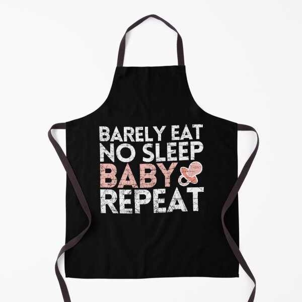 Artikelvorschau, Kaum Essen kein Schlaf Baby wiederholen lustige neue Eltern rosa Schnuller entworfen und verkauft von modernfamgear.
