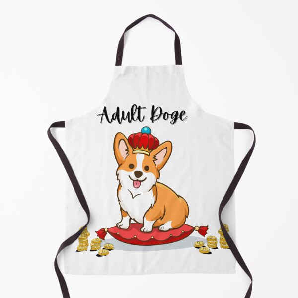 Item preview, Cute and adorable adult Doge coin on red cushion with crown doo doo doo designed and sold by AKMarkethub.