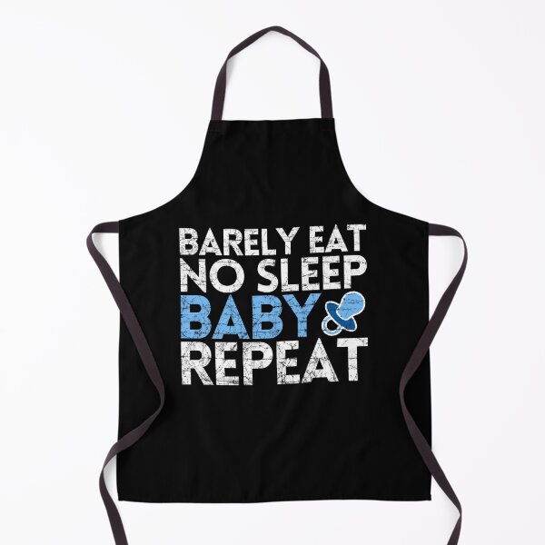 Artikelvorschau, Kaum Essen kein Schlaf Baby wiederholen lustige neue Eltern blau Schnuller entworfen und verkauft von modernfamgear.