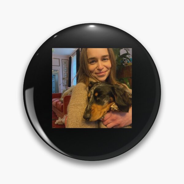 Item preview, Funny Gift Emilia Clark Dog Photo designed and sold by FaulknerGuyFons.