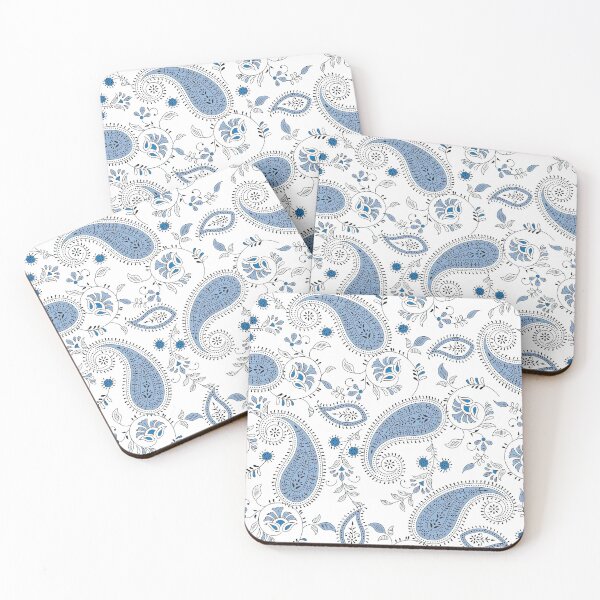 Item preview, Blue Paisley Pattern, Blue Paisley floral seamless Pattern, Blue Paisley designed and sold by graphic-genie.