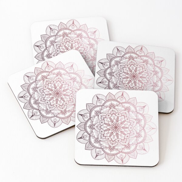 Item preview, Pink ombré mandala  designed and sold by sanowerrr.