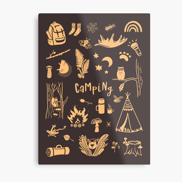 Camping Metal Print