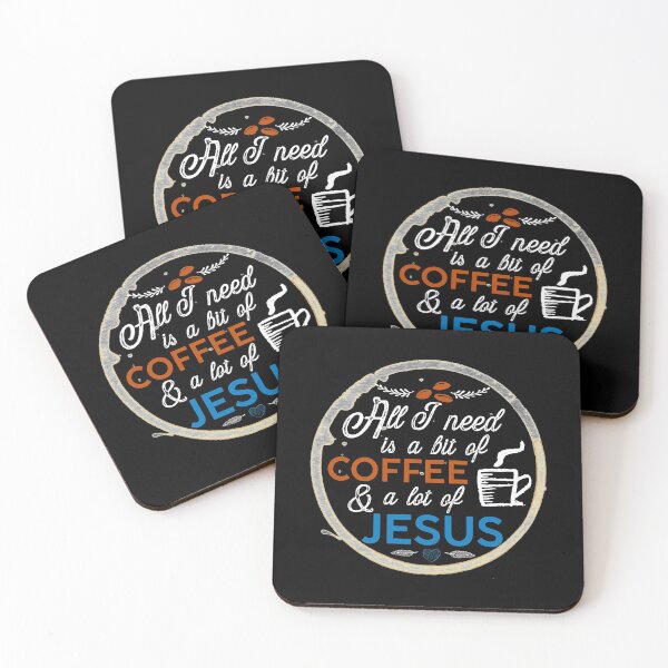 Item preview, All I Need is A Bit of Coffee and A Lot of Jesus  designed and sold by JacquelineLim.