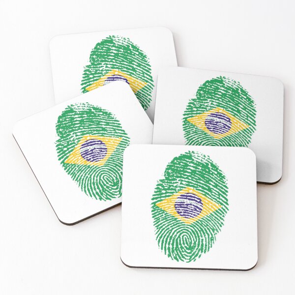 Item preview, Brazilian Flag Fingerprint designed and sold by GSAPilot.