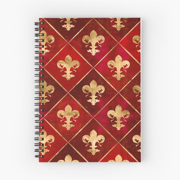Item preview, Fleur-de-lis pattern luxury red designed and sold by k9printart.