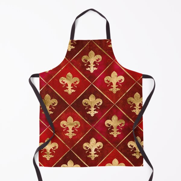 Item preview, Fleur-de-lis pattern luxury red designed and sold by k9printart.