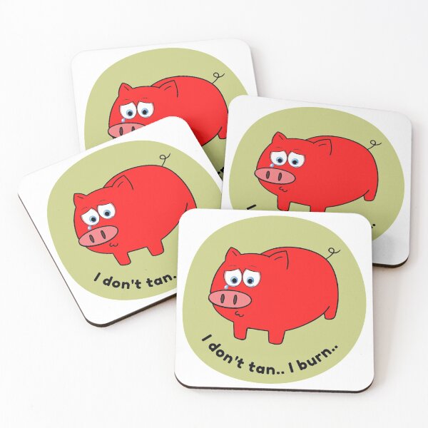 Item preview, Sad sunburned pig designed and sold by Karkalasev.