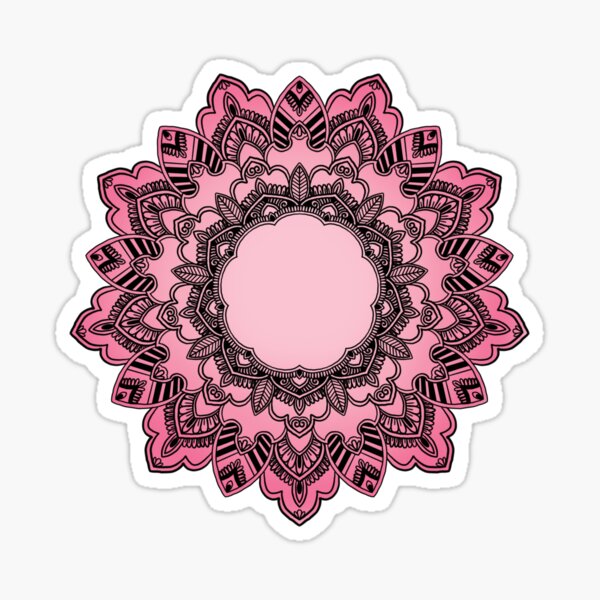 Item preview, Pink ombré mandala  designed and sold by sanowerrr.