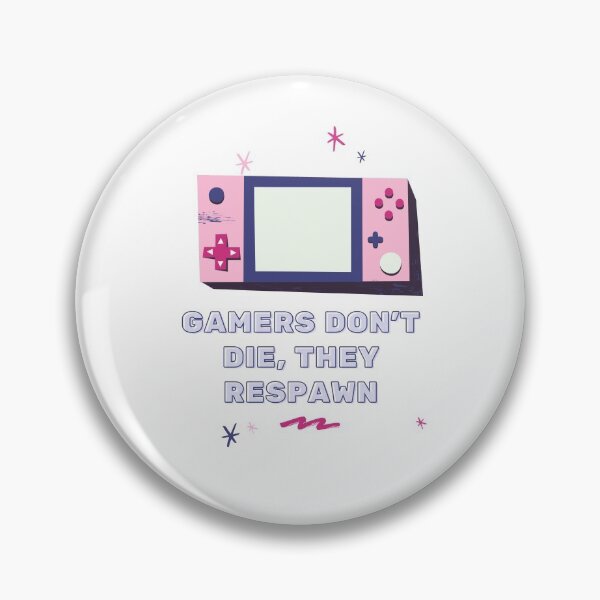 Item preview, gamers don't die, they respawn designed and sold by saladiin.