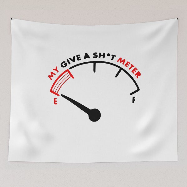 Aperçu de l'œuvre Mon compteur Give a Shit est vide - cadeau amusant créée et vendue par alfa-rouk.