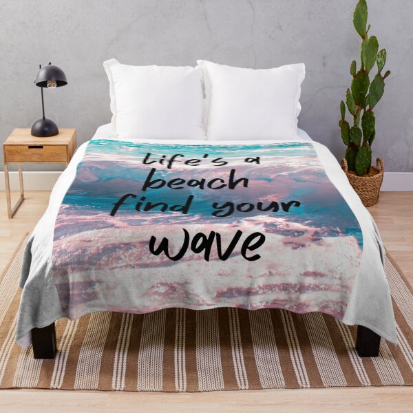 Item preview, Life's a beach find your wave - Beautiful beach waves photograph designed and sold by Theleochick.