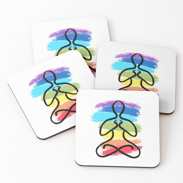 Item preview, seven Chakra in brush strokes and minimal style. designed and sold by APINSshop.