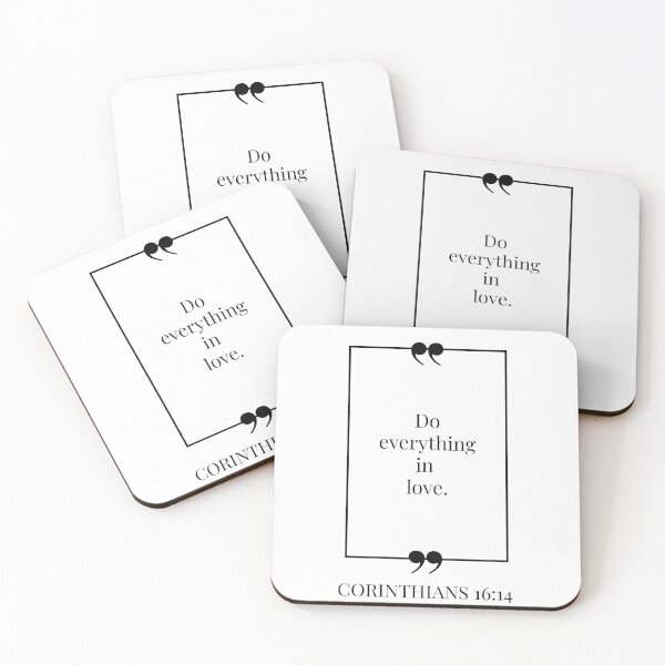 Item preview, Everything in Love - Corinthians Bible Quote designed and sold by MuseTheQuote1.