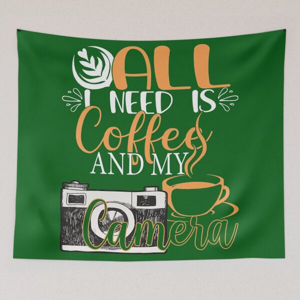 Item preview, All I Need Is Coffee And My Camera Shirt Funny Photography designed and sold by DuineGrise.