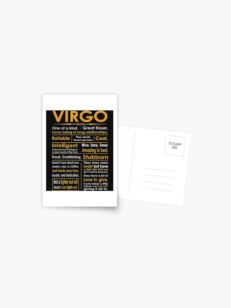 Funny Virgo Zodiac Sign Horoscope Birthday Gift Postcard