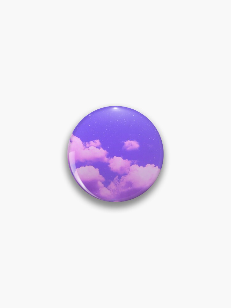 Thumbnail 1 of 3, Pin, Pink Clouds designed and sold by RiddhiShah.