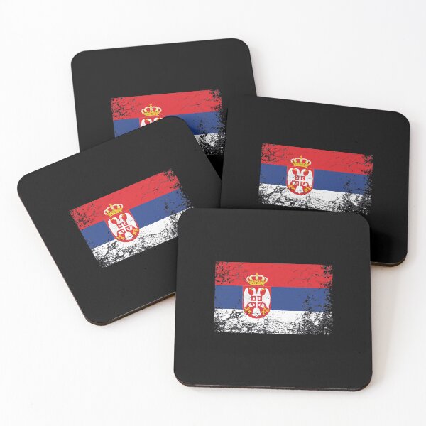 Artikelvorschau, Serbische Nationalflagge Vintage Geschenk entworfen und verkauft von wymanlynna.