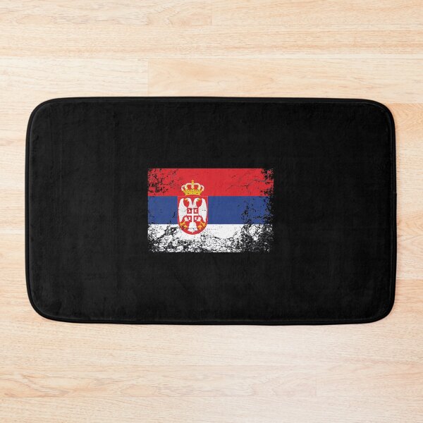 Item preview, Serbian National Flag Vintage Gift designed and sold by wymanlynna.