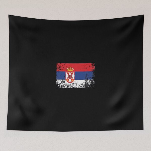 Item preview, Serbian National Flag Vintage Gift designed and sold by wymanlynna.