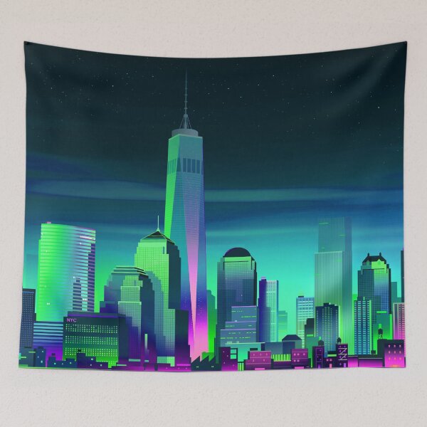 Item preview, Stylish Neon metropolis designed and sold by NexusArts.
