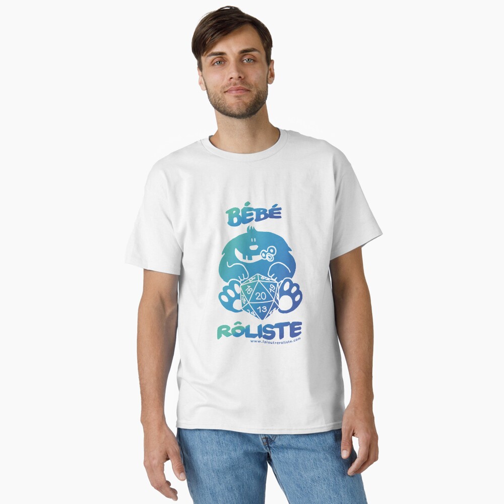 Aperçu de l'œuvre T-shirt classique créée et vendue par LaLoutreRoliste.