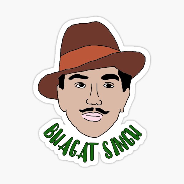 Bhagat Singh Stickers for Sale | Redbubble