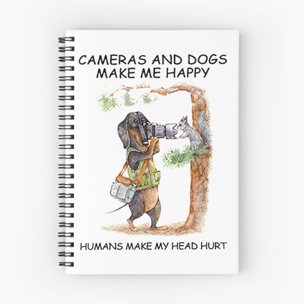 Item preview, Cameras and Dogs Make Me Happy Humans Make My Head hurt designed and sold by DuineGrise.