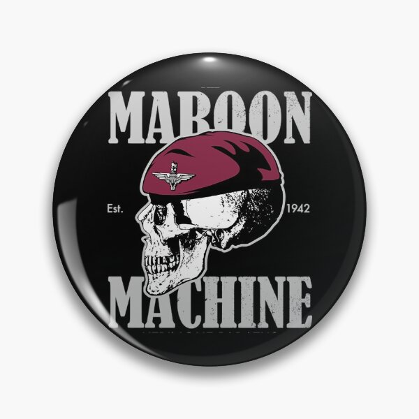 Item preview, British Paratrooper T-ShirtThe Maroon Machine - Parachute Regiment (distressed)  designed and sold by GagaLot.