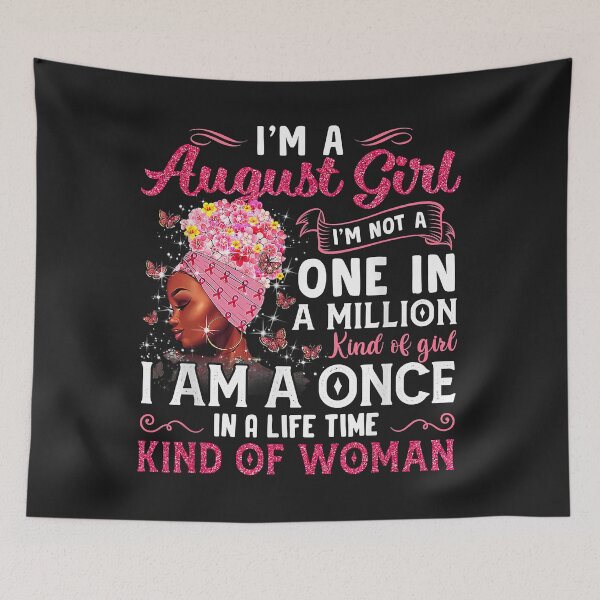 Item preview, I'm A August Girl Afro Black Women Queen Leo Virgo Birthday designed and sold by edithkelly.